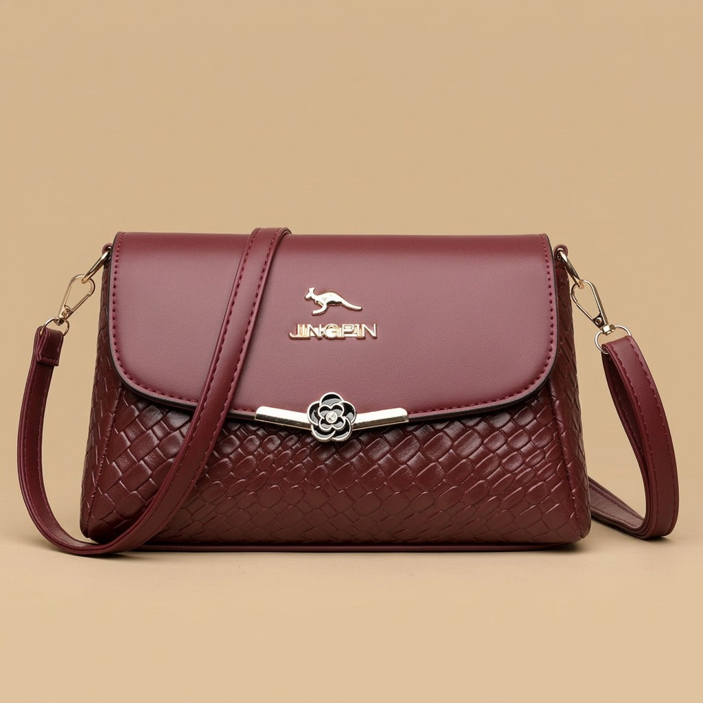 Large-capacity Womens Soft-leather Shoulder Bag