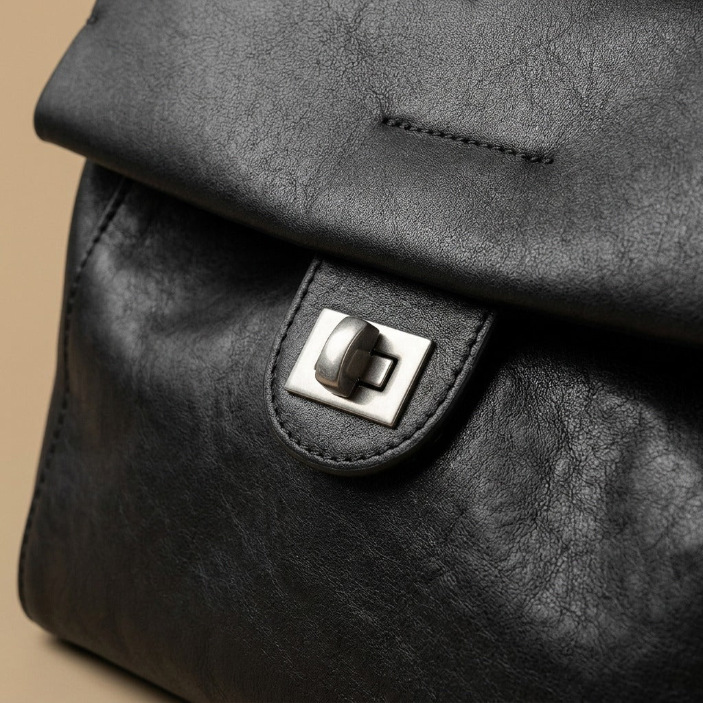 High-End Leather Commuter Bag For Petite Frames
