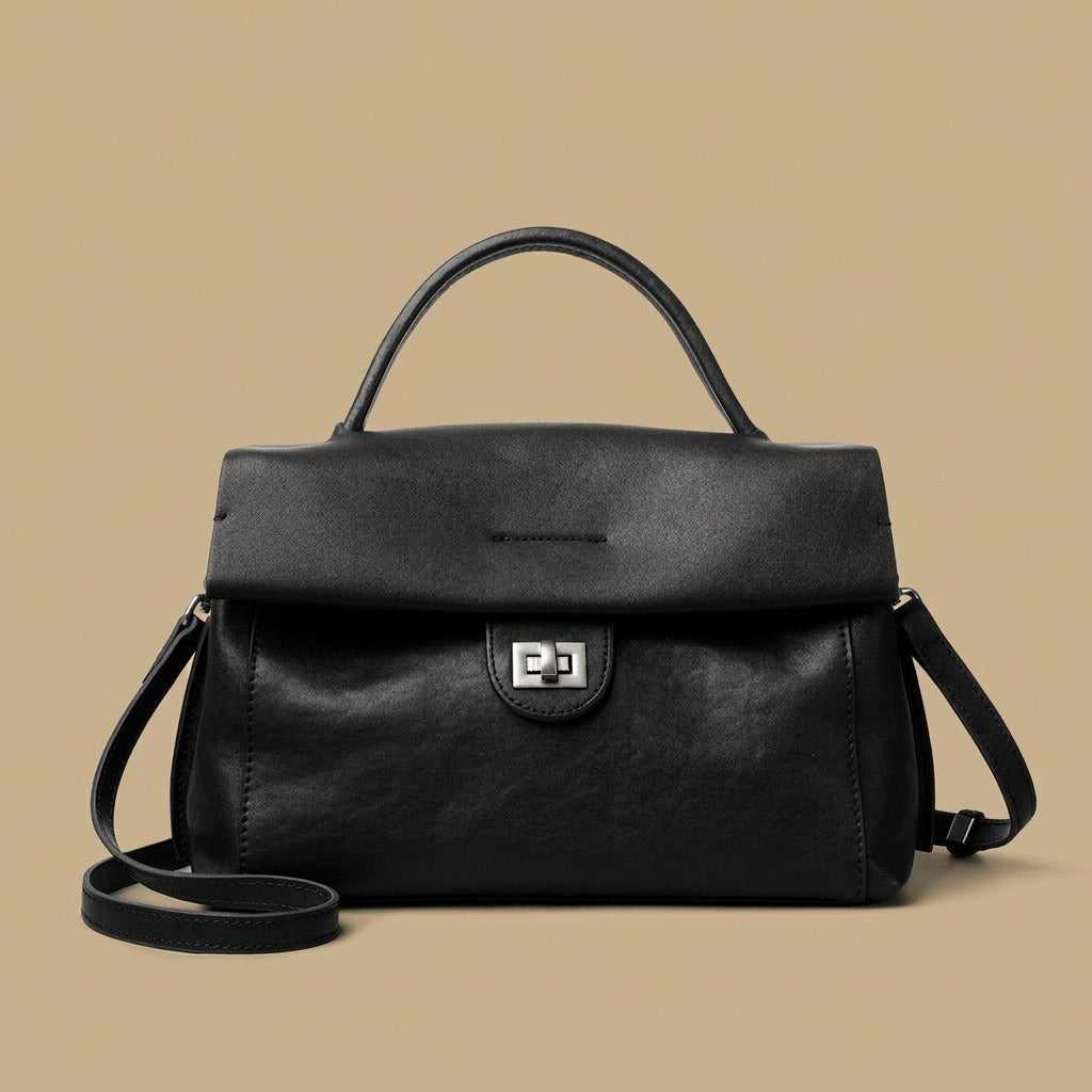 High-End Leather Commuter Bag For Petite Frames