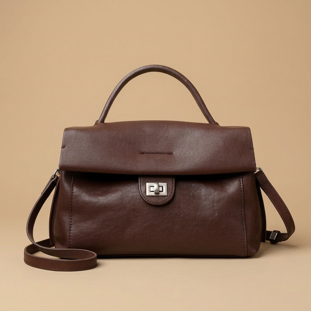 High-End Leather Commuter Bag For Petite Frames