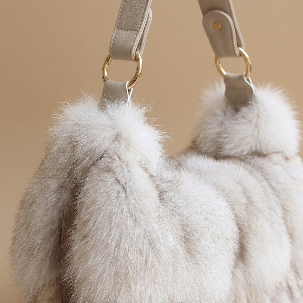 Fur Fox Hair Women's Bag Single Shoulder Belt