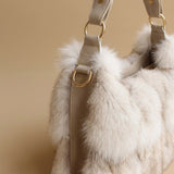 Fur Fox Hair Women's Bag Single Shoulder Belt