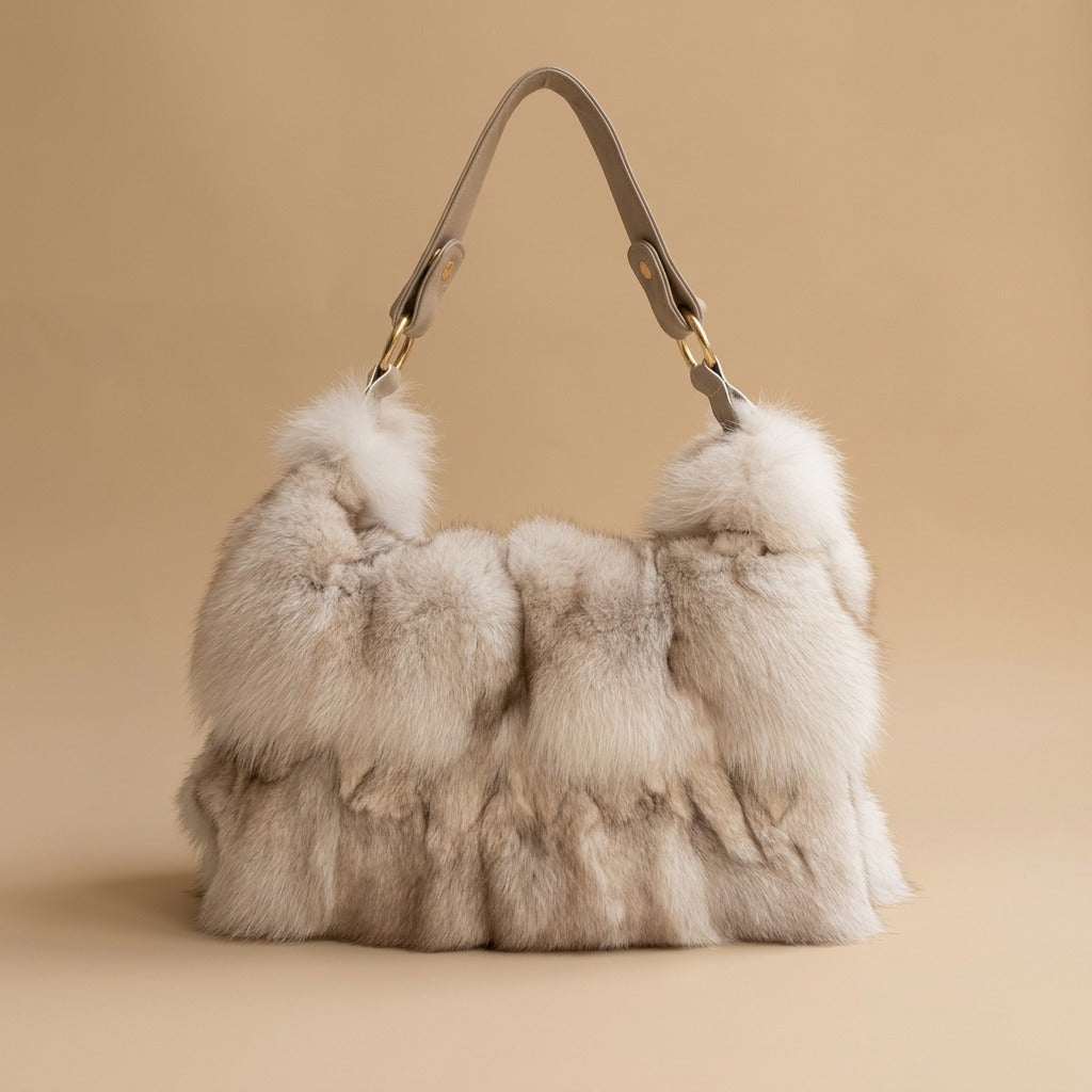 Fur Fox Hair Women's Bag Single Shoulder Belt
