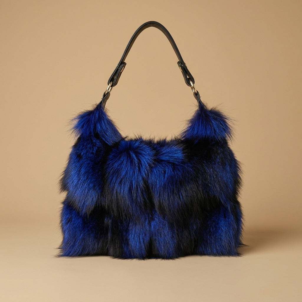Fur Fox Hair Women's Bag Single Shoulder Belt