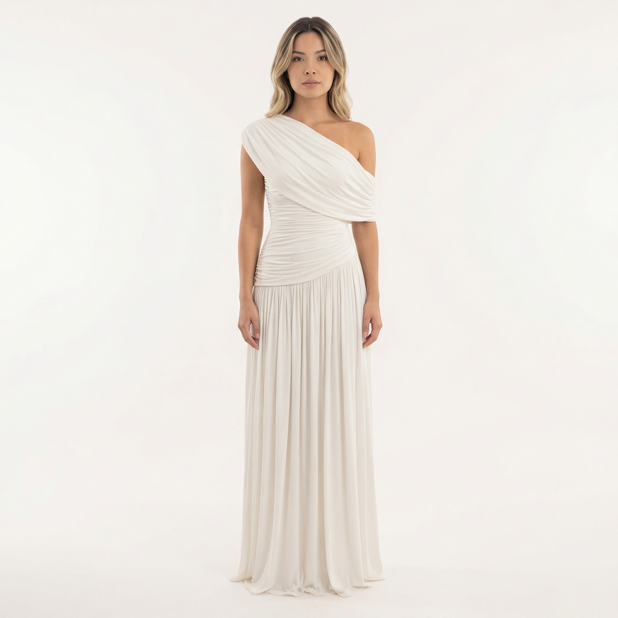 Long Asymmetrical Party Dress