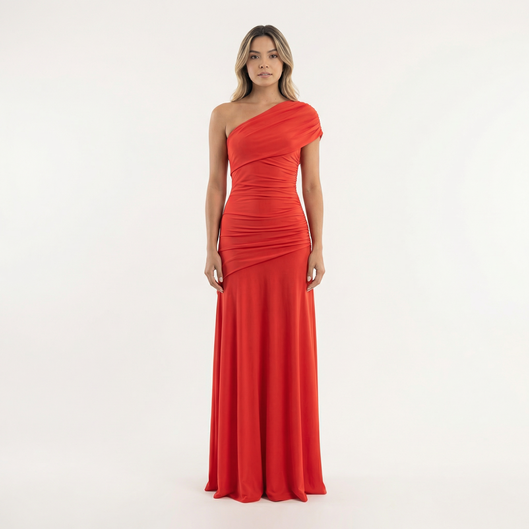 Asymmetrical Midi Party Dress