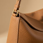 All-match Commute First Layer Cowhide Geometric Pillow Bag