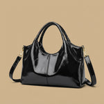 Premium Glossy Leather Trendy Commuter Bag