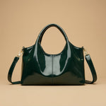 Premium Glossy Leather Trendy Commuter Bag