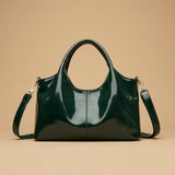 Premium Glossy Leather Trendy Commuter Bag