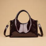 Premium Glossy Leather Trendy Commuter Bag