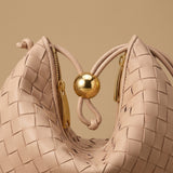 Small Golden Ball Woven Handbag Summer Bag