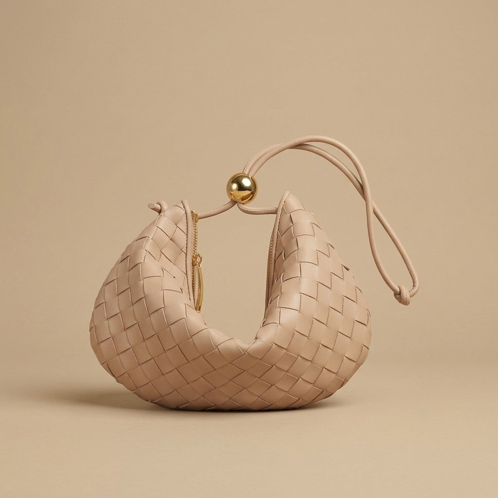 Small Golden Ball Woven Handbag Summer Bag