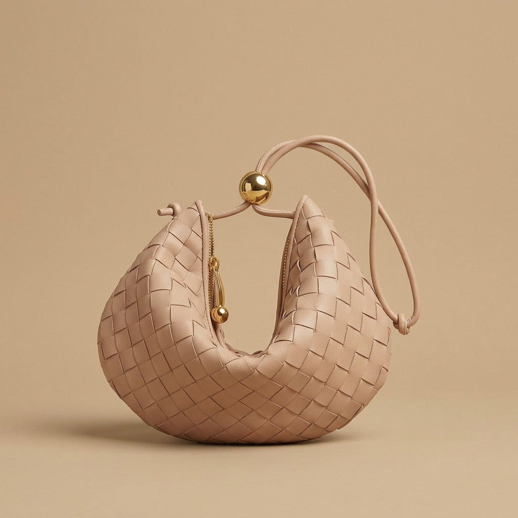Small Golden Ball Woven Handbag Summer Bag
