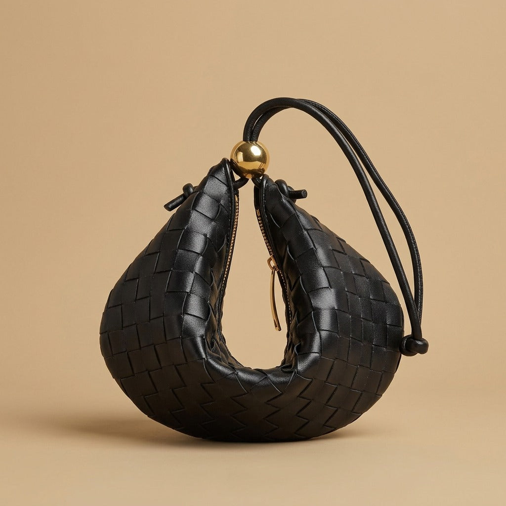 Small Golden Ball Woven Handbag Summer Bag
