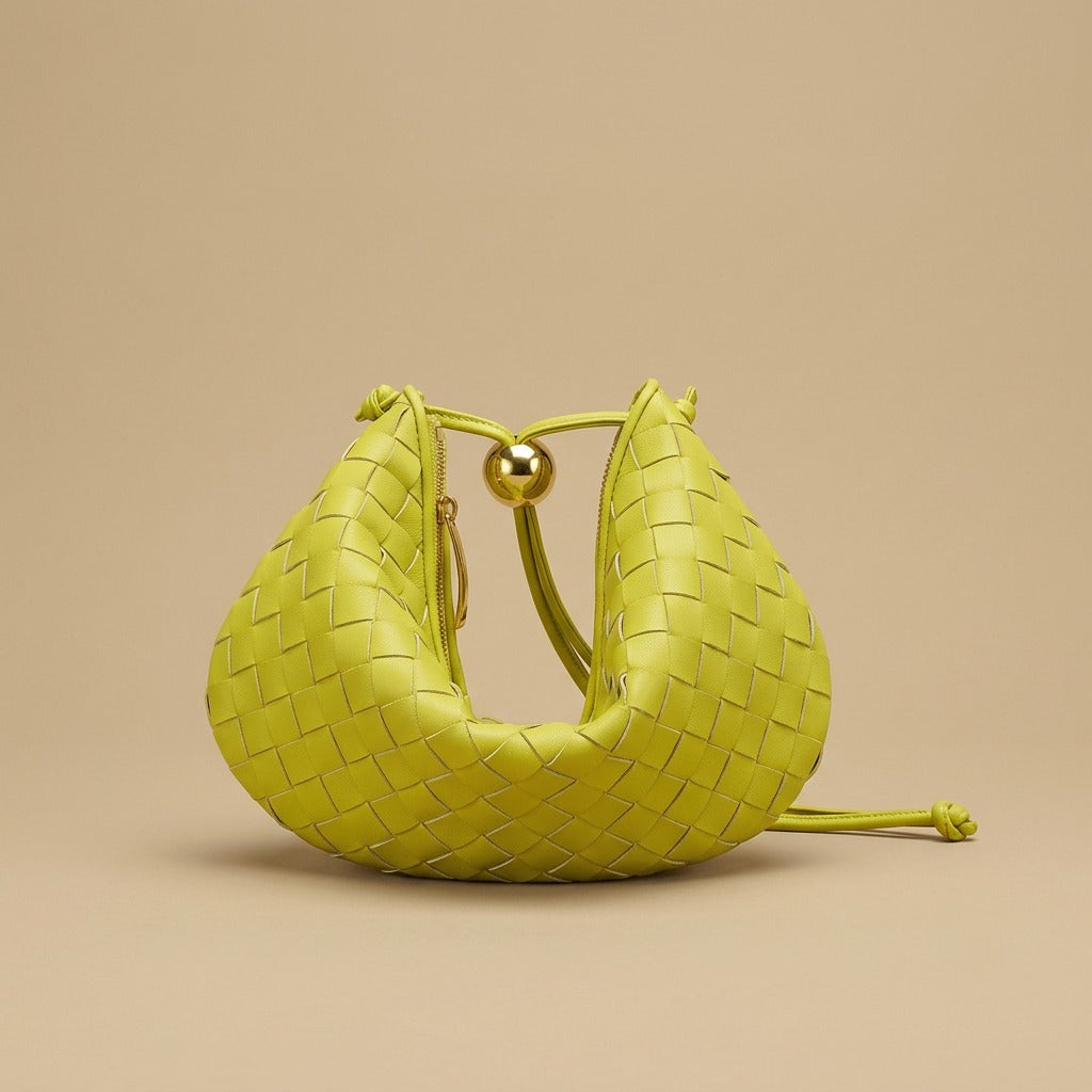 Small Golden Ball Woven Handbag Summer Bag