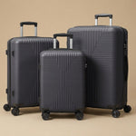Crush-Resistant PP 3-Piece Spinner Luggage Set