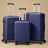 Crush-Resistant PP 3-Piece Spinner Luggage Set