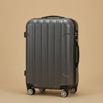 Classic Ribbed 3-Piece Spinner Luggage Set with TSA Lock