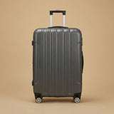 Classic Ribbed 3-Piece Spinner Luggage Set with TSA Lock
