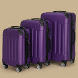 Classic Ribbed 3-Piece Spinner Luggage Set with TSA Lock