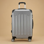 Classic Ribbed 3-Piece Spinner Luggage Set with TSA Lock