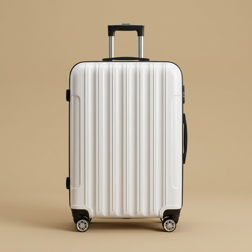 Classic Ribbed 3-Piece Spinner Luggage Set with TSA Lock