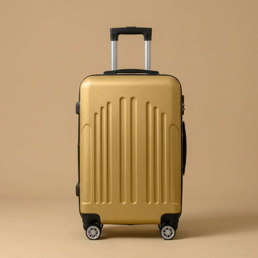 Vintage Stripe 4-Piece Spinner Luggage Set