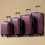 Vintage Stripe 4-Piece Spinner Luggage Set