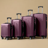 Vintage Stripe 4-Piece Spinner Luggage Set