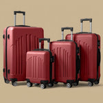 Vintage Stripe 4-Piece Spinner Luggage Set