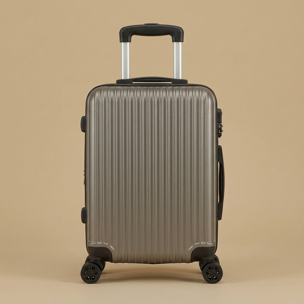 Ribbed Hardshell 3-Piece Spinner Luggage Set