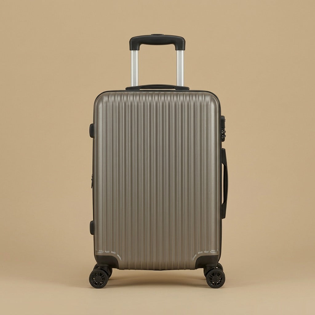 Ribbed Hardshell 3-Piece Spinner Luggage Set