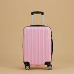 Striped 3-Piece Spinner Luggage Set with TSA Lock