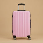 Striped 3-Piece Spinner Luggage Set with TSA Lock