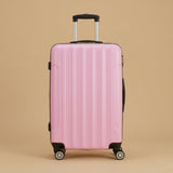 Striped 3-Piece Spinner Luggage Set with TSA Lock