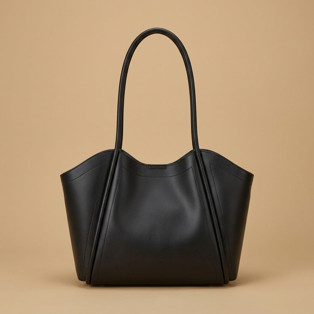 Large Capacity High-grade Sentong Qin Genuine Leather Shoulder Cowhide Big Bag