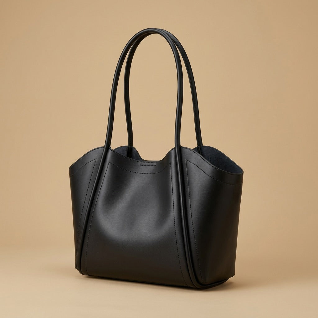 Large Capacity High-grade Sentong Qin Genuine Leather Shoulder Cowhide Big Bag