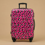 Leopard Print Expandable 3-Piece Hardshell Luggage Set