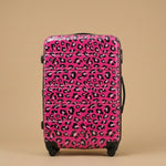 Leopard Print Expandable 3-Piece Hardshell Luggage Set