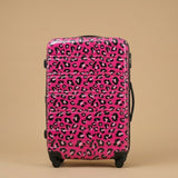 Leopard Print Expandable 3-Piece Hardshell Luggage Set