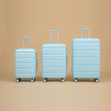 Waterproof ABS 3-Piece Spinner Luggage Set