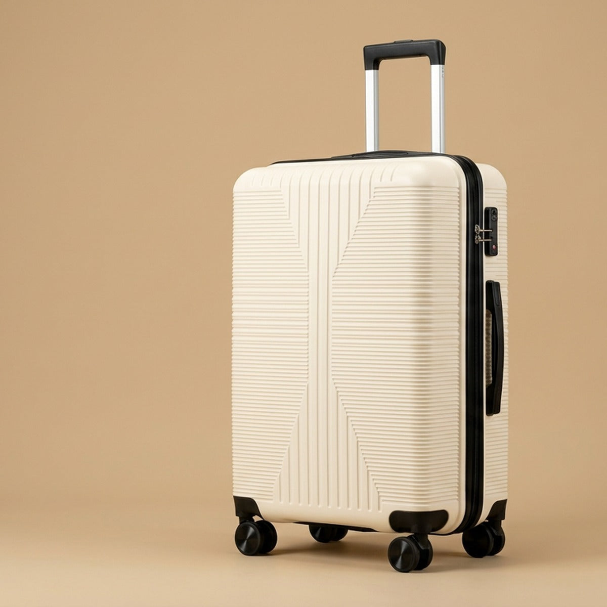 Crush-Resistant PP 3-Piece Spinner Luggage Set