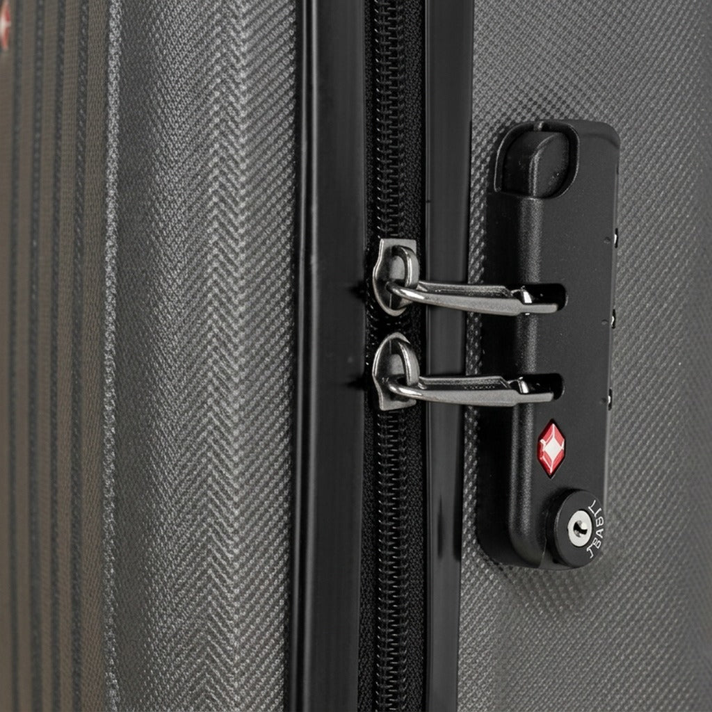 Classic Ribbed 3-Piece Spinner Luggage Set with TSA Lock