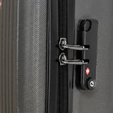 Classic Ribbed 3-Piece Spinner Luggage Set with TSA Lock