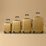 Vintage Stripe 4-Piece Spinner Luggage Set