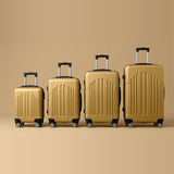 Vintage Stripe 4-Piece Spinner Luggage Set