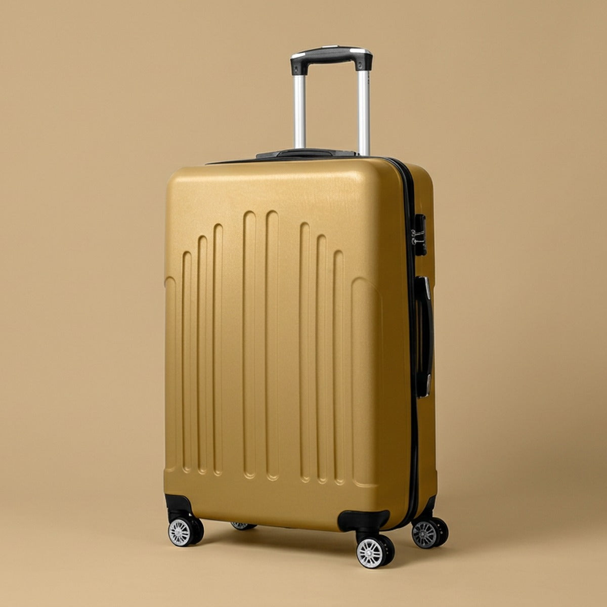 Vintage Stripe 4-Piece Spinner Luggage Set