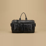 Leather Garment Duffel Bag