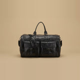 Leather Garment Duffel Bag